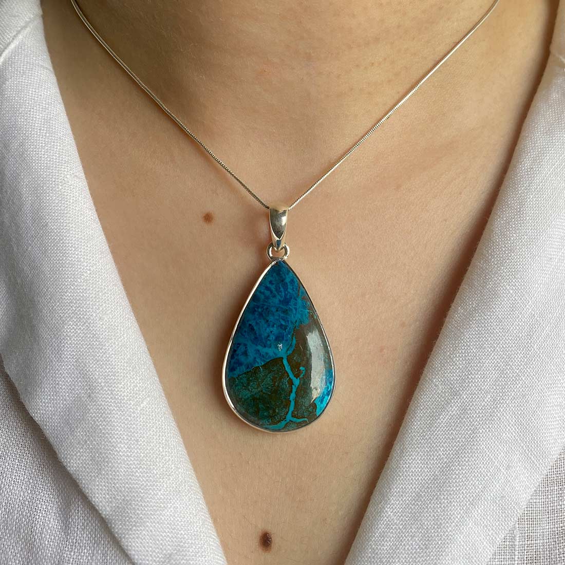 Shattuckite Pendant-(STK-P-3.)